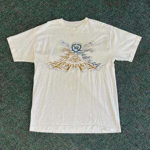 Grungy Y2k Rocawear white graphic tee